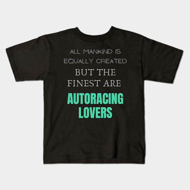 Autoracing Kids T-Shirt by Mdath